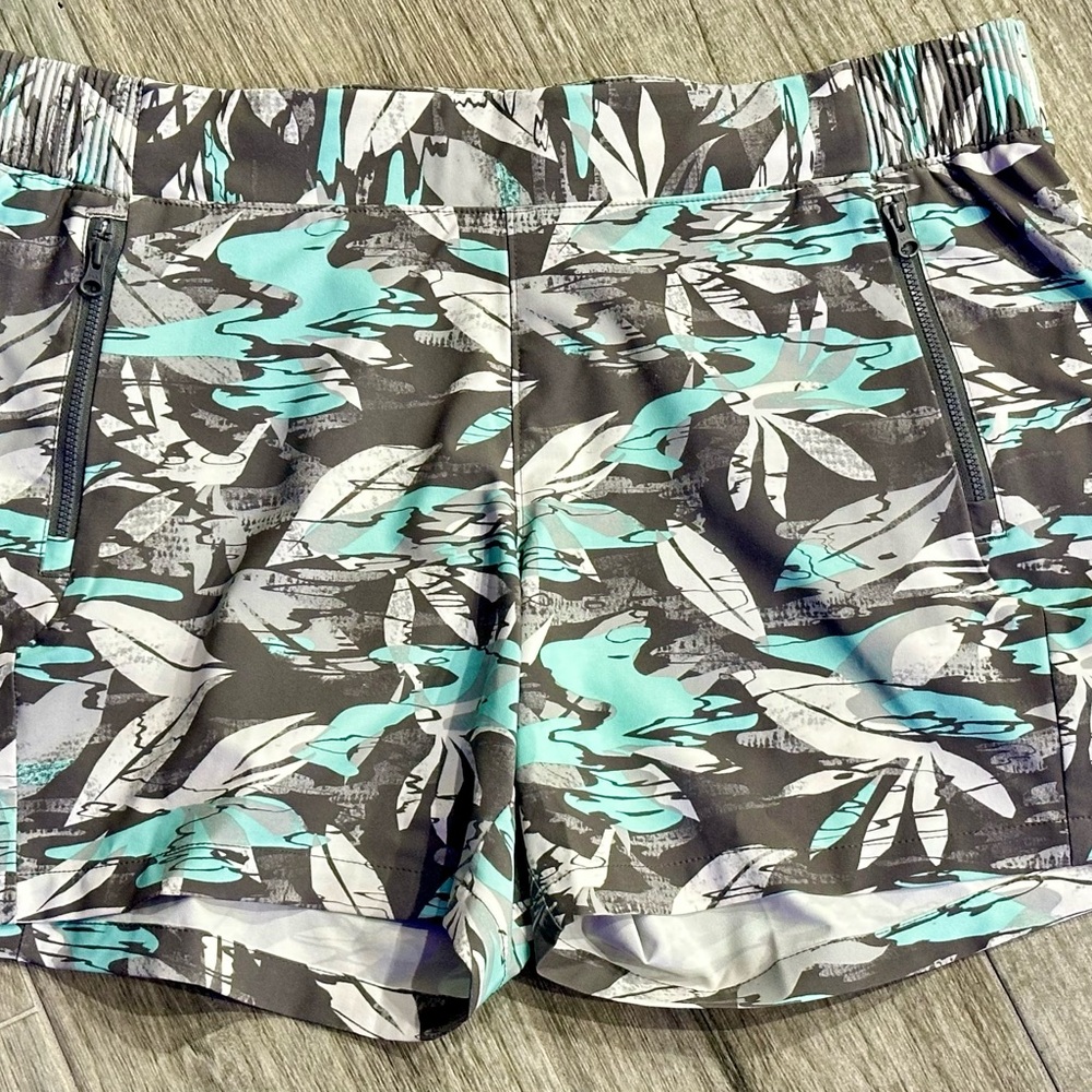 Columbia Gray and Blue Athletic Shorts